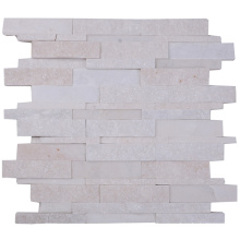 Factory Price Elegant White Color Nature Quartz Mosaic Tile Backsplash